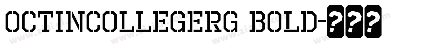 OctinCollegeRg Bold字体转换